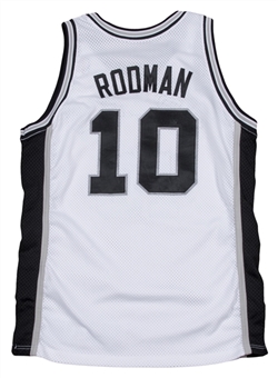 1993-94 Dennis Rodman Game Used San Antonio Spurs Home Jersey (MEARS)